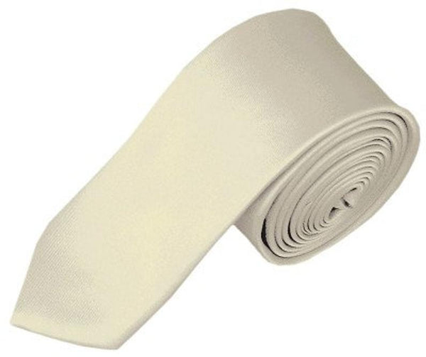 BOYS SOLID CREAM NECKTIE